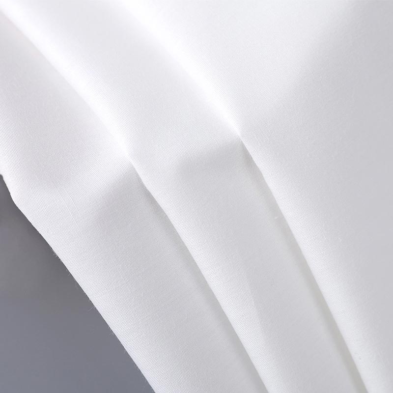 Bright White Poly Cotton Plain Woven Fabric - Maxson Textile