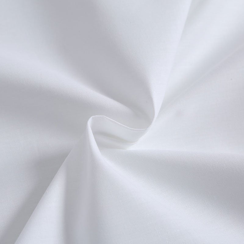 Solid White Purified Cotton Tabby Fabric - Maxson Textile