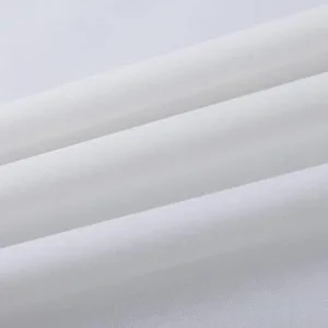 Mx2104 60s T300 Bleached White Combed Compact Cotton Percale Fabric 01