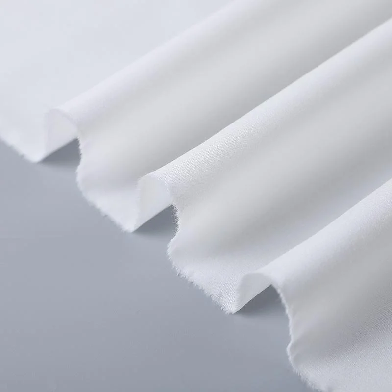 Mx2104 60s T300 Bleached White Combed Compact Cotton Percale Fabric 02