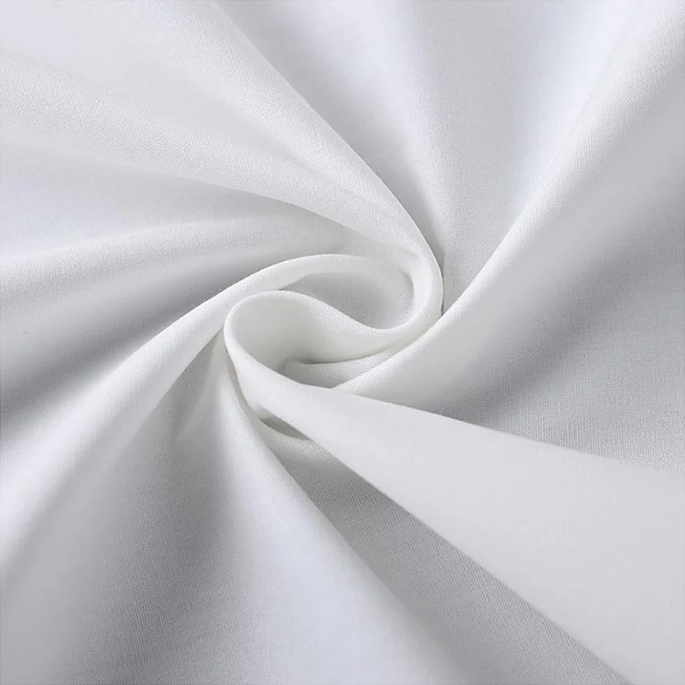 Mx2104 60s T300 Bleached White Combed Compact Cotton Percale Fabric 04