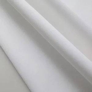 Mx2109 40s T250 Optic White Satin Weave Cvc Polycotton Fabric 01