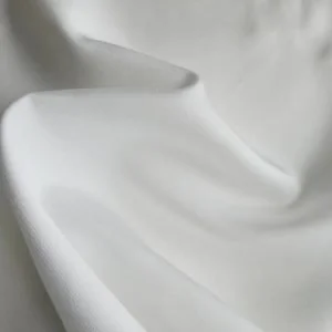Mx2112 60s by 40s T300 White Cotton Polyester Blended Sateen Weave Fabric 01
