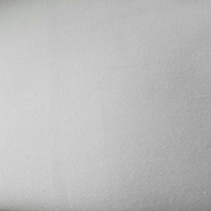 Mx2117 80s T400 Spi Lustrous Pure Cotton Sateen Weave Solid White Fabric 06