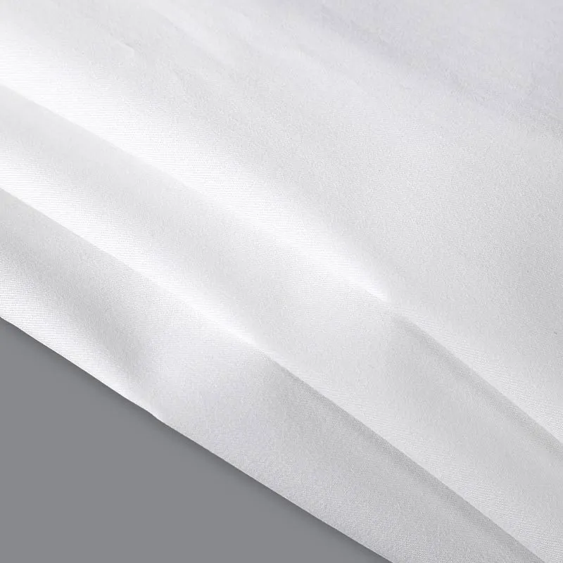 Mx2149 40s T205 Bleached White Diagonal Wale Textured Cotton Twill Fabric 02