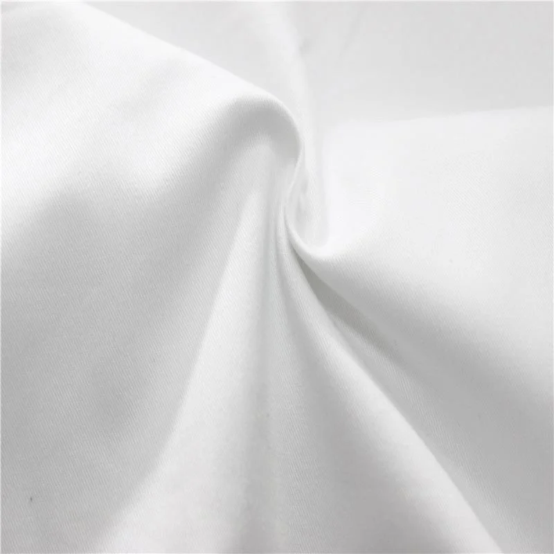 Mx2149 40s T205 Bleached White Diagonal Wale Textured Cotton Twill Fabric 03